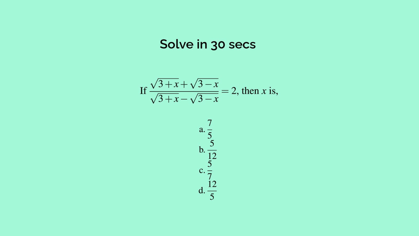 How to Solve Componendo Dividendo Questions on Algebra Quickly
