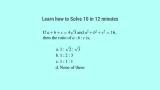 thumb Learn how to solve hard algebra questions for SSC CGL 74