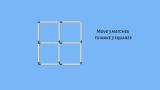 thumb move 3 matches to make 3 squares
