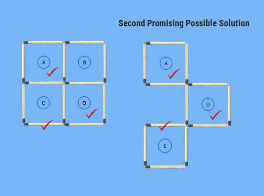 2nd comparison problem figure possible solution 3 squares in 3 moves puzzle
