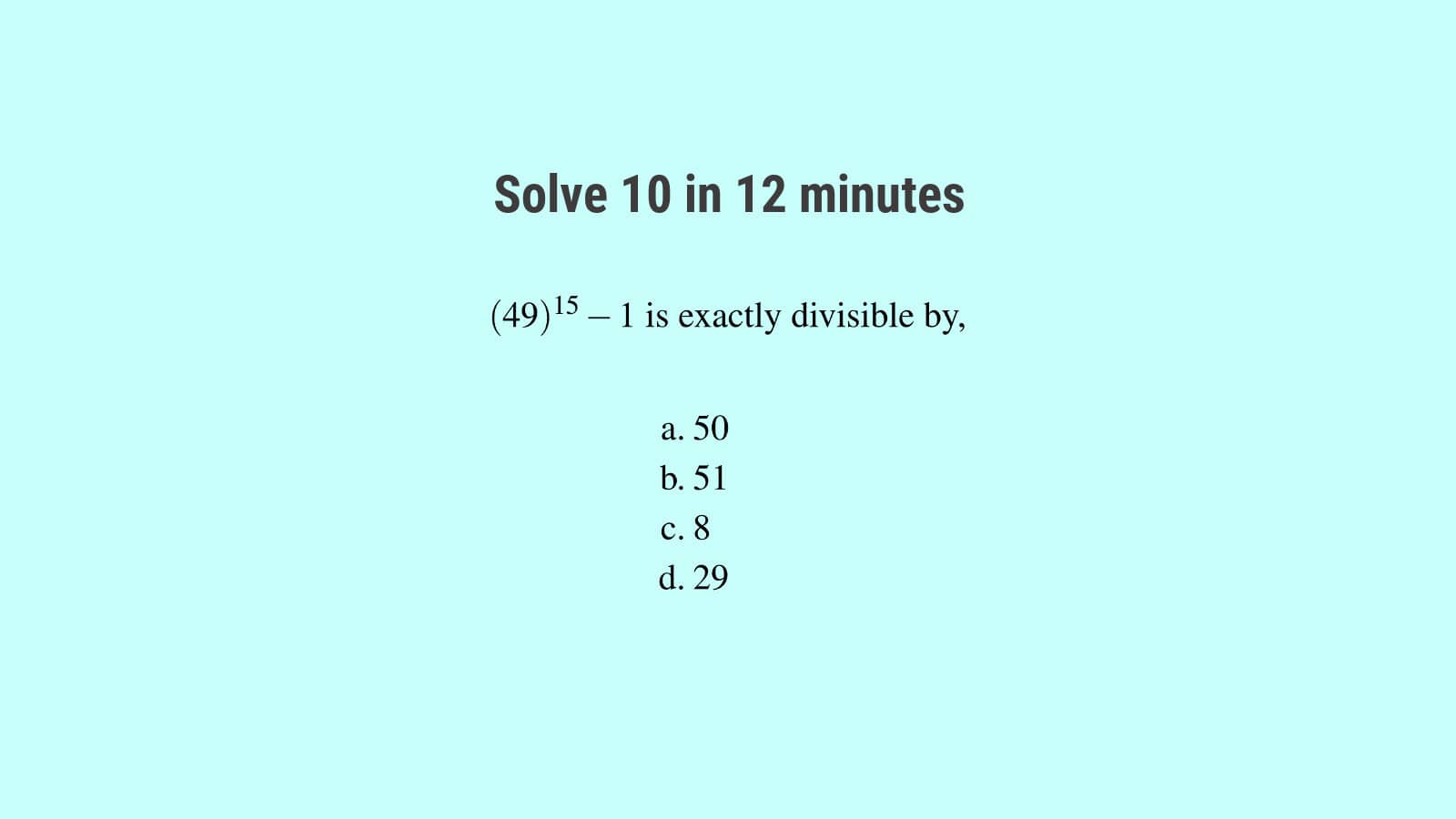 Solve 10 SSC CGL Number System Questions Set 55