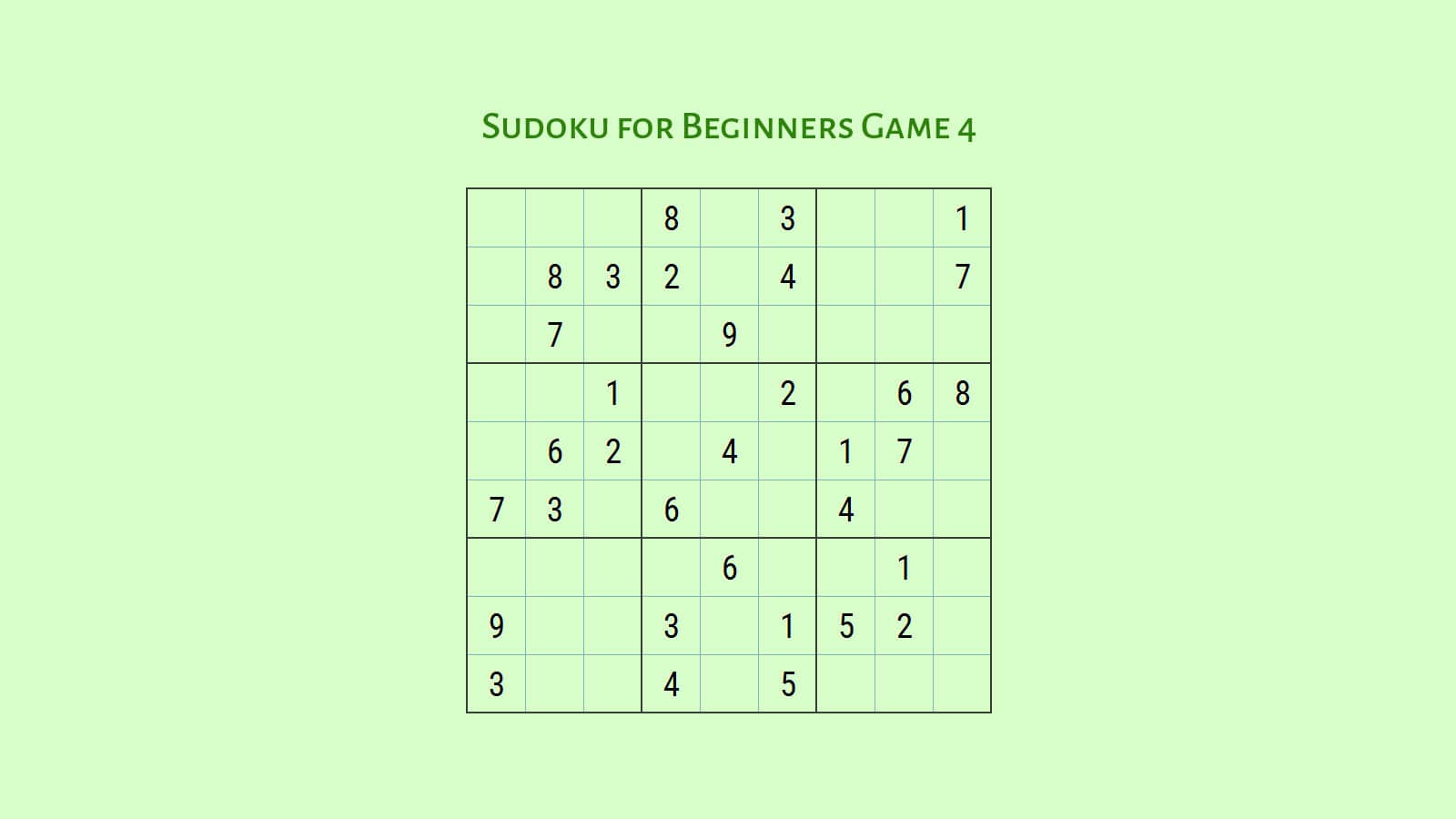 Learn how to play Sudoku with Sudoku for beginners game 4