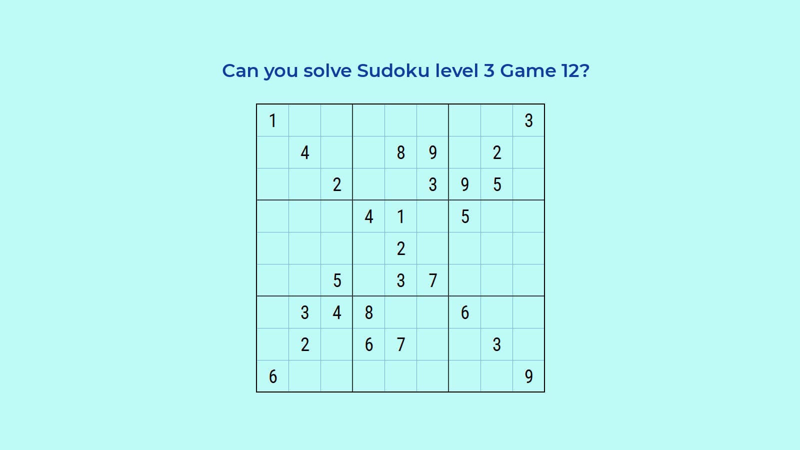 How To Solve Sudoku Hard Level 3 Game 12 Quickly