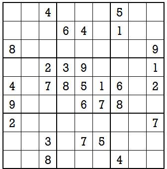 Sudoku second level game 9-1