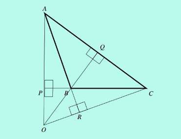 external orthocenter of a triangle