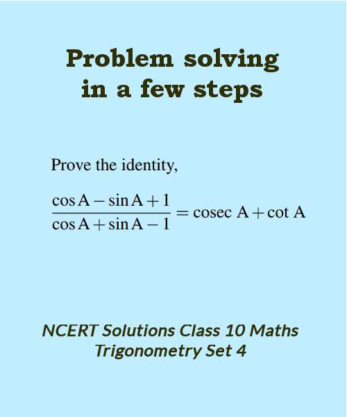 ncert solutions class 10 maths trigonometry set 4