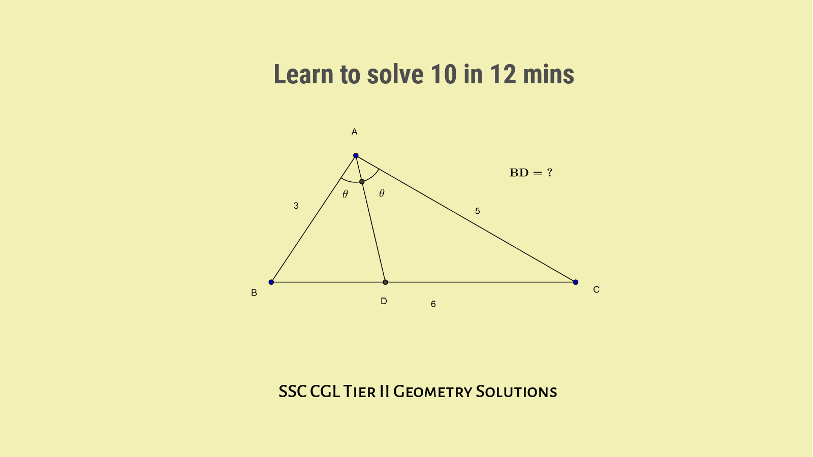 SSC CGL Geometry Solution Set 6 for Tier II
