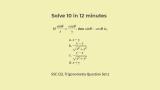 thumb Trigonometry questions for SSC CGL with answers set 2